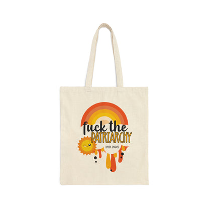 PRO ROE 1973 COLLECTION | "F*ck the Patriarchy* Cotton Canvas Tote Bag