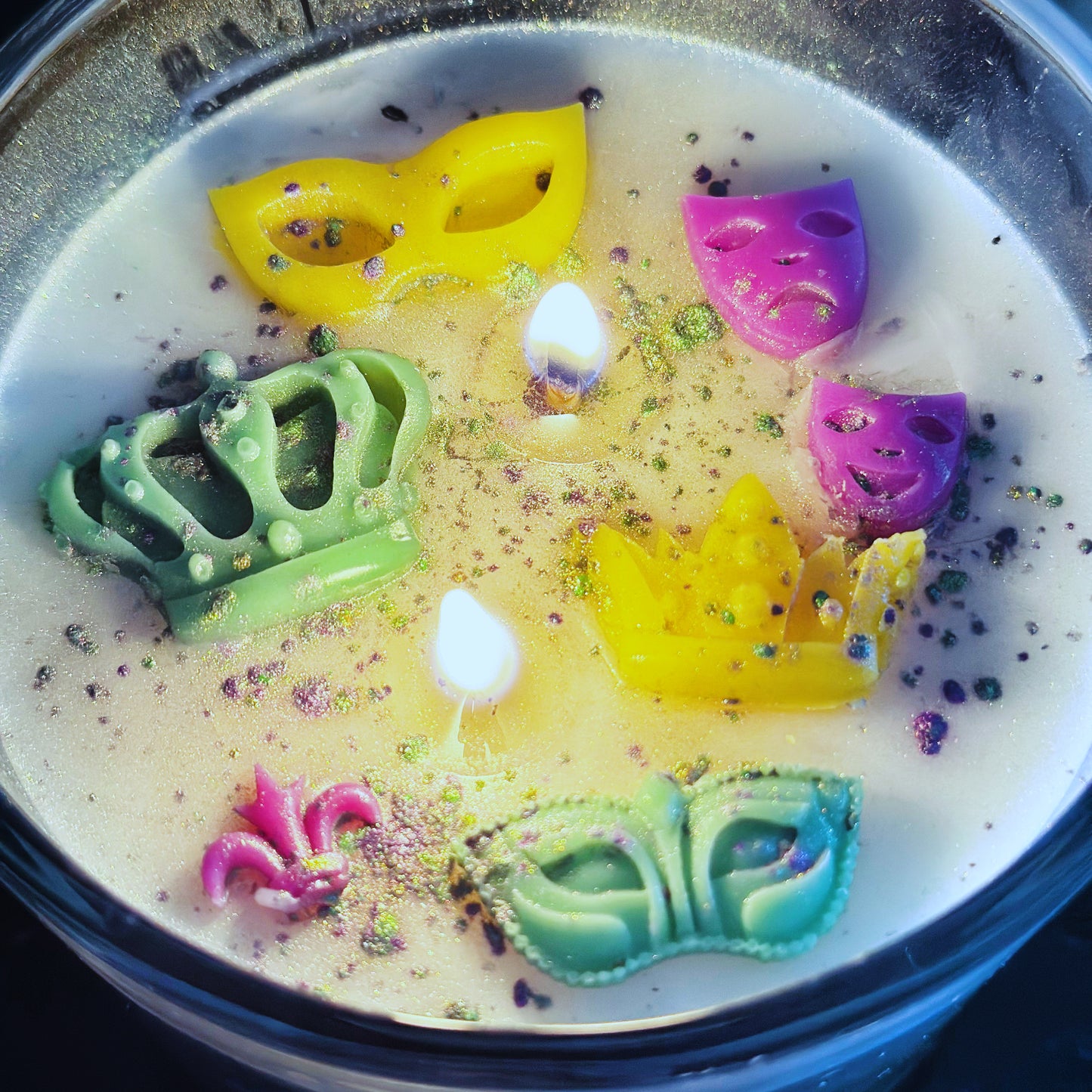 MARDI GRAS 💜💛💚 | King Cake Scented Soy Candle