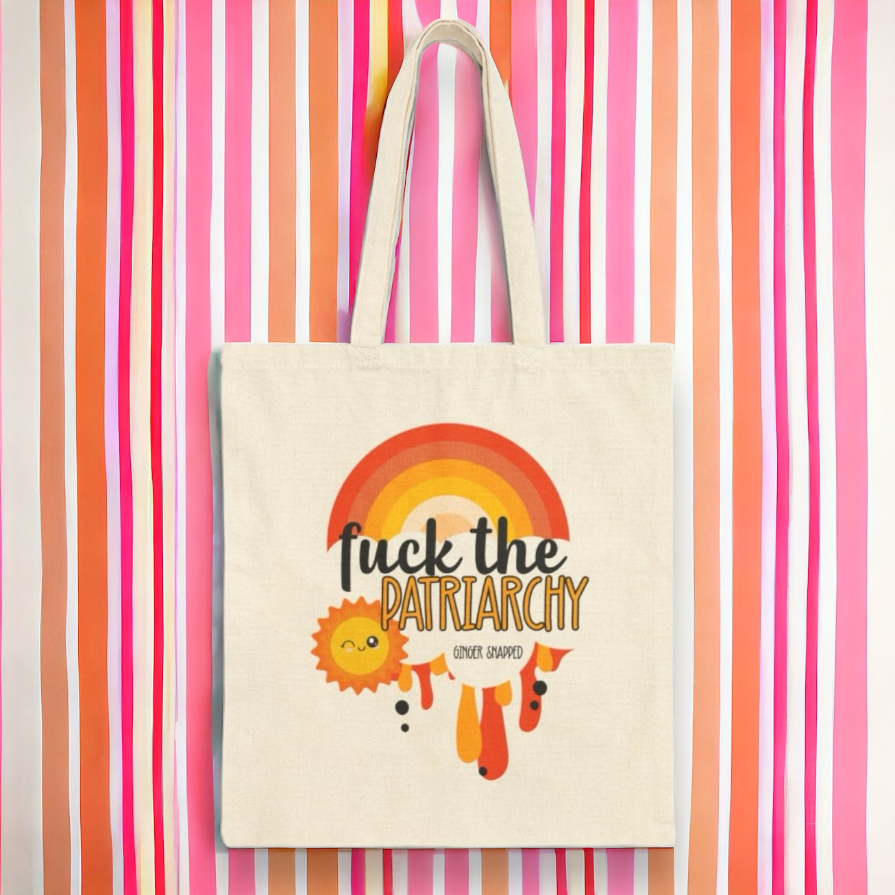 PRO ROE 1973 COLLECTION | "F*ck the Patriarchy* Cotton Canvas Tote Bag